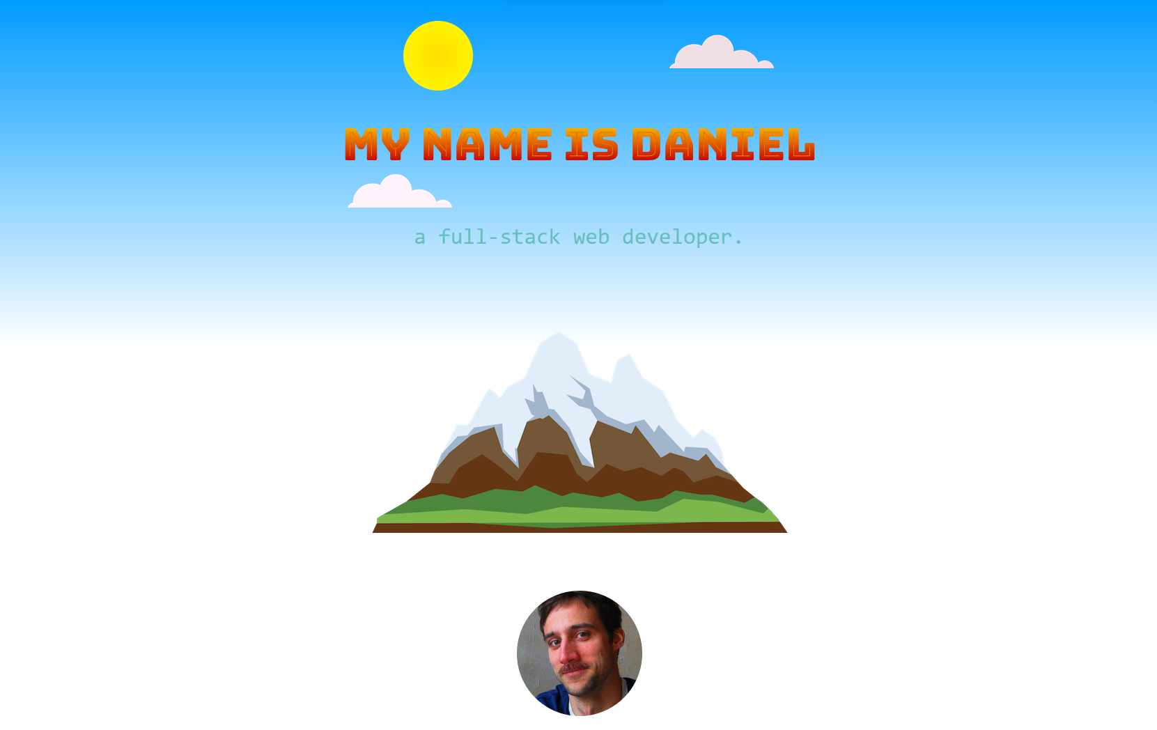 Sunny personal website with animations, chili and a mustache.